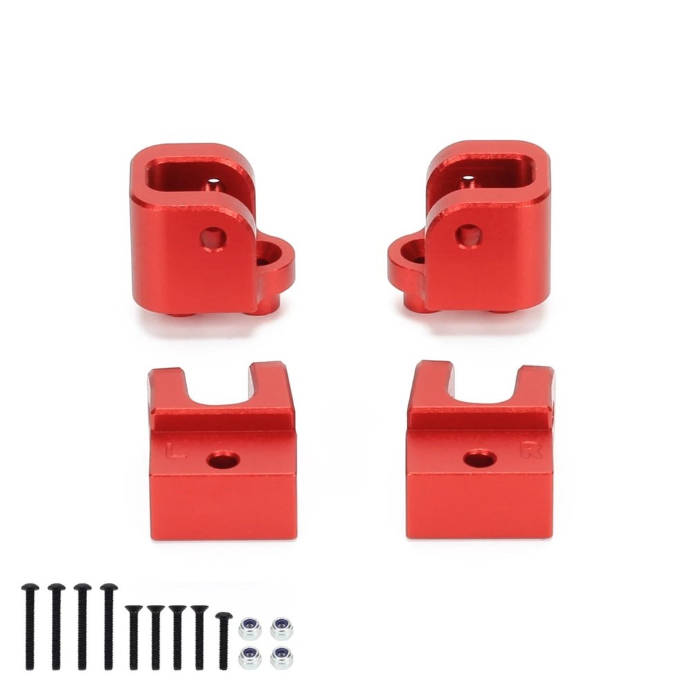 Aluminum Alloy Axle Housing Upper Track Rod Mount for 1-10 for Losi for Ba-ja Rey for Ham-mer Rey U4 RC car Upgrded Part(Red)