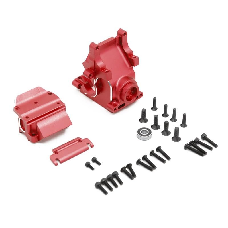 for Metal Gearbox Case Housing for ARRMA 1/8 6S KRATON Typhon Outcast Notorious 1/7 Infraction Limitless Mojave Upgrade Parts(Red)