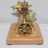 Kafoopolly 3.7CC Mini Steam Engine Model, Retro Vertical Double-Cylinder Reciprocating Double-Acting Steam Engine view 3