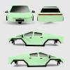 9imod RC Car Shell Pickup Hard Body Shell with Front Rear Bumpers for TRX4M Bronco Defender 1/18 RC Crawler Chassis (Olive Green) view 2