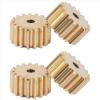 MYHWDRNU RC Car Parts Compatible with Wltoys K969 K979 K989 K999 P929 P939 1/28 RC Car Spare Parts Accessories 4Pcs Metal Motor Gear K989-2033 view 1