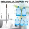 2pcs Bucket Cleaning Brushes, 2 Styles Gallon Jug Cleaner Kettle Brush with Extra Long Stainless Steel Handle and Nylon Bristles Water Bottle Efficient Cleaning Tools view 2