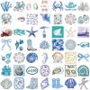 100Pcs Funny Coast Stickers Meme Marine Organism Sticker for Kids Teens Adults Vinyl Water Bottle Stickers Pack, Waterproof Cool Cute Ocean Beach Decals for Laptop Scrapbook Sarcastic Hard Hats view 3