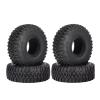 MIXVZARF Rc Car Tyre Tire Wheels for Axial for Yeti Jr D90 TF2 for Tamiya CC01 LC70 for MST 1/10 4PCS 1.55 Metal Beadlock Wheel Rims Tires Set RC Crawler Car Parts view 2