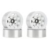 MIXVZARF Rc Car Tyre Tire Wheels for Axial for Yeti Jr D90 TF2 for Tamiya CC01 LC70 for MST 1/10 4PCS 1.55 Metal Beadlock Wheel Rims Tires Set RC Crawler Car Parts view 3