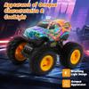Buildiverse Remote Control Monster Truck Toys with Led Light Remote Control Car Rechargeable RC Car All Terrain for RC Truck for Boys, Monster Truck Toys for Kids view 2