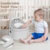 3-in-1 Potty Training Toilet, Portable Potty, Potty Training Seat and Toddler Step Stool, Easy Setup and Clean, Anti-Slip Toddler Potty Trainer for Boy Girl,Grey view 4