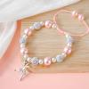 ZYFLSIYU 2 Pcs Dancer Gifts for Girls, Pink Ballerina Bracelets view 2