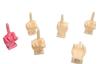 10pcs Middle Finger Magnets, Middle Finger Fuck Dick Magnets, Bag of Dicks, Perfect Prank Great Gag Gift, Funny Weddings, Concerts, Bachelorette Party (White) view 1