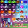 ORZbb Magnetic Blocks, Kids Magnetic Building Cubes Toys for 3-13 Year Old Boys Girls, Montessori Sensory STEM Toddler Construction Toys Christmas Birthday Party Gifts. view 3
