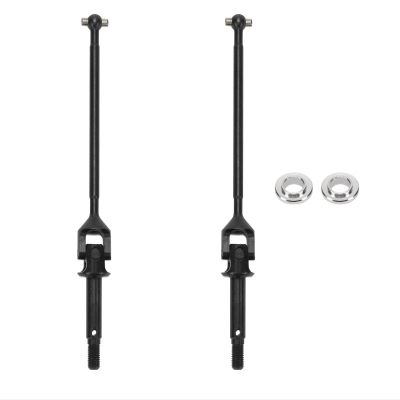 #45 Steel Front Axle Set U-Joint Drive Shaft 13 * 130MM for 1-10 for Losi for Ba-ja for Rey RC car Upgrded Part(Black)