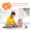 CVUTOVO 40pcs Traffic Signs Educational Mini Traffic Signs for Pretend Play Learning Interactive Agility Cones for Imaginative Play and Parent Bonding view 3