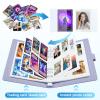 2x3 Photo Album,Refillable PU Leather A5 Photocard Binder with Adjustable Page,200 Pockets for Fujifilm Instax Mini 12 11 9 40 99 90 8 7 Evo LiPlay,Polaroid Snap PIC-300 Z2300 Instant Cameras (Purple) view 2
