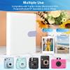 2x3 Photo Album,Refillable PU Leather A5 Photocard Binder with Adjustable Page,200 Pockets for Fujifilm Instax Mini 12 11 9 40 99 90 8 7 Evo LiPlay,Polaroid Snap PIC-300 Z2300 Instant Cameras (Purple) view 4