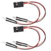 SKDUBRW RC Car Accessories for Axial for SCX24 for Gladiator for Deadbolt 2 Lights Headlights 1/24 RC Crawler Car Upgrade Parts Replacement Accessories 2pcs view 1