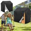 Play House Cover,Outdoor Kids' Play House Cover,Waterproof Heavy Duty Sun Protection Dust Protect The Wooden Kids Play House from Rain,Snow,Dirt and Hail Storms (57.1  57.1  63 inches) view 2