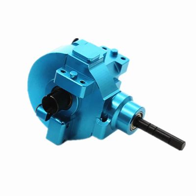 RC Car Parts Accessories for HSP 94123 94107 94111 02030 03015 02024 02051 102075 1/10 RC Cars Front Rear Gear Box Complete Drive & Diff.Gear Modified Parts(Blue,Rear)
