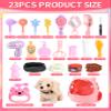 Eohemeral 23 Pcs Walking Dog Toy for Kids 3-5 5-7, Electronic Interactive Puppy with Carrier & Leash, Realistic Barking Wagging Tail Plush Dog, Pretend Play Birthday Gifts for Girls 4 6 8 Year Old view 2