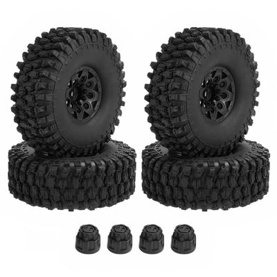 4PCS 120mm 1 9 Beadlock Wheel And Tire Set Compatible With 1 10 Scale RC Crawler Cars II III