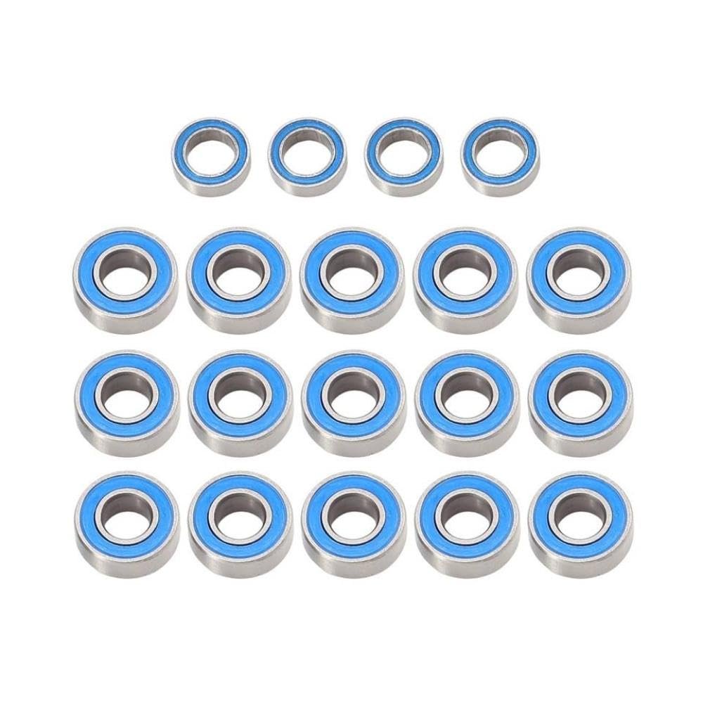 BritBolt 19pcs Sealed Bearing Compatible with 2WD 1/10 Scale RC Cars Upgrade Parts Fits 2WD Models Accessories