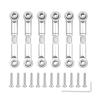 RC Car Parts Accessories for Wltoys A959 A959-B A949 A969 A979 K929 1/18 RC Upgrades Parts Metal Front Rear Tie Rod Linkage Servo Link Rod Set Modification(White) view 1