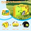 RISUNTOY Construction Sand Kit with Foldable Sandbox Case - 1.1lbs Sensory Play Sand, 4 Alloy Trucks & Molds - Mess-Free Travel Beach Toys for Toddlers 3-5, Portable Dry-Wet Separation Design view 4