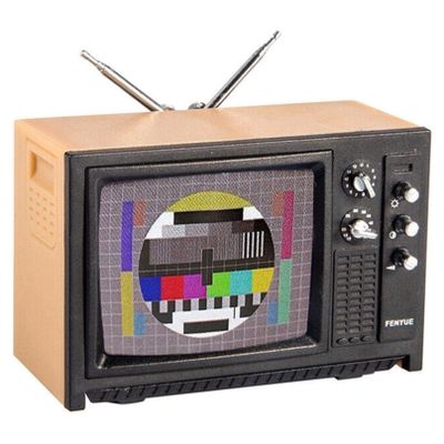 1 12 Scale Dollhouse Accessories, Plastic Vintage Mini Dollhouse Accessories TV, DIY Miniature, Miniature