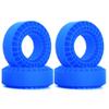 BritBolt 4pcs 1.9 Inch Rubber Wheel Tires Insert Foam Compatible with 1 10 Scale RC Crawler Cars Fits Models Like TF2 GEN8 and Similar Vehicles(Blue) view 1