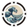 Golf it!(! ) LITE Poker Chip Japanese Landscape Great Wave X-842 (120) view 1