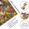 1000-piece French Bulldog in The Flowers Adult Wooden Puzzle, Intellectual Challenge, Stress-Relieving Puzzle, Relaxing Family Activity, Decoration, Size: 29.5 x 19.7 in view 3