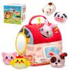 PADONISE Baby Toys 6-12 Months, Montessori Sensory Newborn Toys, Stuffed Farm Animals with Rattle, Mirror, Crinkle Paper, Gift for 6-12 12-18 Months 1-3 Year Old Toddlers Boys Halloween Girls view 1