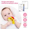 PADONISE Baby Toys 6-12 Months, Montessori Sensory Newborn Toys, Stuffed Farm Animals with Rattle, Mirror, Crinkle Paper, Gift for 6-12 12-18 Months 1-3 Year Old Toddlers Boys Halloween Girls view 2