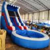 24FT(L) Commercial Grade Water Slide for Adults - Without Blower- (Heavy Duty Full PVC) (Big Airtight Water Pool), Inflatable Waterslide for Backyard, Ocean Outdoor Slide Park, 24x13x12ft view 1