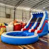 24FT(L) Commercial Grade Water Slide for Adults - Without Blower- (Heavy Duty Full PVC) (Big Airtight Water Pool), Inflatable Waterslide for Backyard, Ocean Outdoor Slide Park, 24x13x12ft view 3