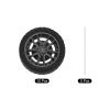 MECCANIXITY 10pcs Toy Car Tires 32mm OD, 10.5mm Thick, RC Model Car Wheels with 2mm OD x 100mm Long Shaft Round Rod Axles for DIY RC Car Truck Boat Helicopter Model, Silver Grey view 3