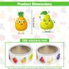 1000Pcs Fruit Stickers for Kids, 2 Rolls Colorful Food Sticker for Scrapbooking, Self-Adhesive Fruit Stickers, Cute Banana Watermelon Strawberry Apple Decals for Classroom Rewards and DIY Crafts view 2