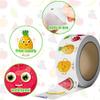 1000Pcs Fruit Stickers for Kids, 2 Rolls Colorful Food Sticker for Scrapbooking, Self-Adhesive Fruit Stickers, Cute Banana Watermelon Strawberry Apple Decals for Classroom Rewards and DIY Crafts view 3