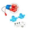 1 Set Transmission Cover Gear Parts Metal 370 RC Car Upgrade Parts For MN D90 D91 99 99s For WPL B14 B24 C14 C24 C34(Blue) view 2