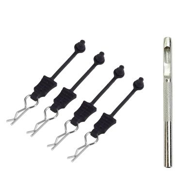 Prevent Loss Body Clips With Flexible Rubber Retainer For Wltoys MJX Hyper Go HAIBOXING HBX SCY 1/12 1/14 1/16 RC Car Parts(4pcs)