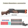 Double-Barreled Toy Shotgun, Toy Foam Blaster with Sight and Foam Bullets, Shell Ejecting Design, Two Shooting Modes view 2
