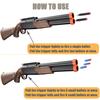 Double-Barreled Toy Shotgun, Toy Foam Blaster with Sight and Foam Bullets, Shell Ejecting Design, Two Shooting Modes view 4