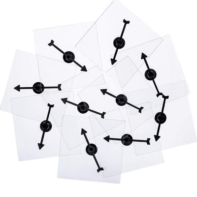 Wovnet 30 Pack Transparent Spinners for Classroom Clear Spinners Dry Erase Math Game with Rotating Arrow