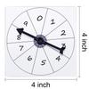 Wovnet 30 Pack Transparent Spinners for Classroom Clear Spinners Dry Erase Math Game with Rotating Arrow view 2