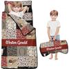 Personalized Western Cowboy Nap Mat Set for Boys Custom Name Toddler Sleeping Bag with Pillow & Blanket Kids Sleep Mat for Preschool, Daycare, Kindergarten view 1