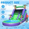 21FT(L) Inflatable Water Slides for Adults Kids Heavy Duty Full PVC Commercial Grade Adult Water Slide,Giant Inflatable Pool,Big Blow Up Water Slides for Backyard Outdoor(Without Blower) 21x9x12ft view 2