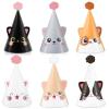 24 PCS Cat Birthday Party Decoration for Kids Cute Kitten Themed Party Cone Hats Cat Theme Cone Hats Kids Birthday Headwear for Boys and Girls Cosplay Dress Up Kitten Themed Supplies6 Designs view 1