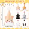 24 PCS Cat Birthday Party Decoration for Kids Cute Kitten Themed Party Cone Hats Cat Theme Cone Hats Kids Birthday Headwear for Boys and Girls Cosplay Dress Up Kitten Themed Supplies6 Designs view 2