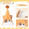 24 PCS Cat Birthday Party Decoration for Kids Cute Kitten Themed Party Cone Hats Cat Theme Cone Hats Kids Birthday Headwear for Boys and Girls Cosplay Dress Up Kitten Themed Supplies6 Designs view 3