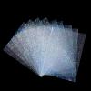 100 Pcs Photocard Sleeves Laser Flashing Card Sleeves Trading Card-Sleeves Holographic Foil Protective Cover Foil Card Protective Sleeve - Starry Style,65x90mm view 1