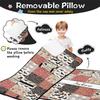 Personalized Western Cowboy Nap Mat Set for Boys Custom Name Toddler Sleeping Bag with Pillow & Blanket Kids Sleep Mat for Preschool, Daycare, Kindergarten view 2